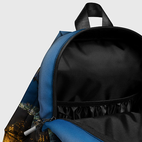 Детский рюкзак Ночной город с высоты / 3D-принт – фото 4