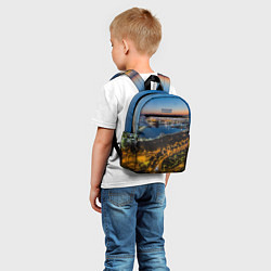 Детский рюкзак Ночной город с высоты, цвет: 3D-принт — фото 2