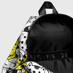 Детский рюкзак Милые Чёрные и Жёлтые Коты, цвет: 3D-принт — фото 2
