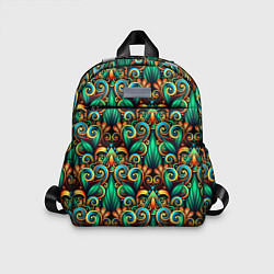 Детский рюкзак Объемные яркие узоры, цвет: 3D-принт