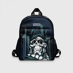 Детский рюкзак Страшная обезьяна -путешественник, цвет: 3D-принт