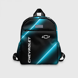 Детский рюкзак Chevrolet неоновые лампы, цвет: 3D-принт