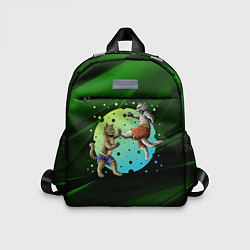 Детский рюкзак Кошачий бой - карате, цвет: 3D-принт