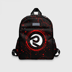 Детский рюкзак Символ ARC Raiders и краска вокруг на темном фоне, цвет: 3D-принт