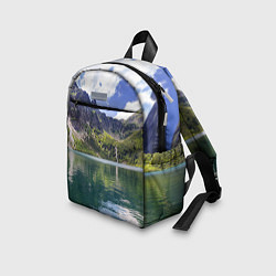 Детский рюкзак Прозрачное горное озеро, цвет: 3D-принт — фото 2