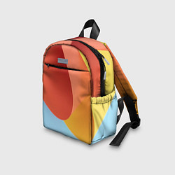 Детский рюкзак Абстрактные разноцветные листы, цвет: 3D-принт — фото 2