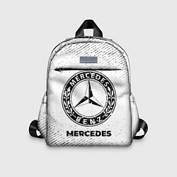 Детский рюкзак Mercedes с потертостями на светлом фоне, цвет: 3D-принт