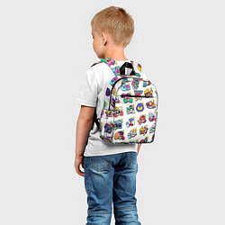 Детский рюкзак Особые редкие пины значки Бравл Старс, цвет: 3D-принт — фото 2