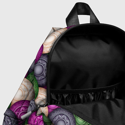 Детский рюкзак Круглый калейдоскоп абстракция / 3D-принт – фото 4