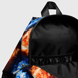 Детский рюкзак Инь - янь, огонь - вода, паттерн, цвет: 3D-принт — фото 2