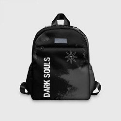 Детский рюкзак Dark Souls glitch на темном фоне: символ и надпись, цвет: 3D-принт