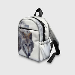Детский рюкзак Волк зимой, цвет: 3D-принт — фото 2