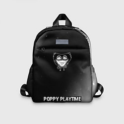 Детский рюкзак Poppy Playtime glitch на темном фоне: символ сверх, цвет: 3D-принт