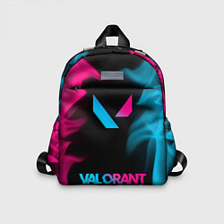 Детский рюкзак Valorant - neon gradient: символ сверху надпись сн