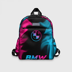 Детский рюкзак BMW - neon gradient: символ сверху надпись снизу