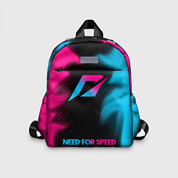 Детский рюкзак Need for Speed - neon gradient: символ сверху надп, цвет: 3D-принт