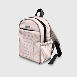 Детский рюкзак Люба по-вертикали с розовым фоном, цвет: 3D-принт — фото 2