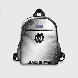 Детский рюкзак Gears of War glitch на светлом фоне: символ, надпи, цвет: 3D-принт