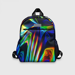 Детский рюкзак Волнообразные абстрактные линии, цвет: 3D-принт