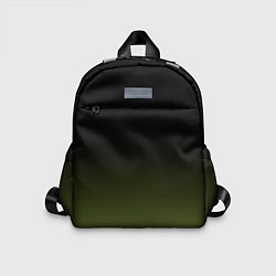 Детский рюкзак Черный и хвойный зеленый градиент