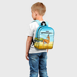 Детский рюкзак Газель антилопа, цвет: 3D-принт — фото 2