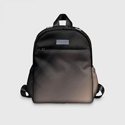 Детский рюкзак Черный, серый бежевый градиент, цвет: 3D-принт