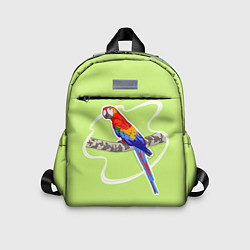 Детский рюкзак Яркий попугай Ара, цвет: 3D-принт
