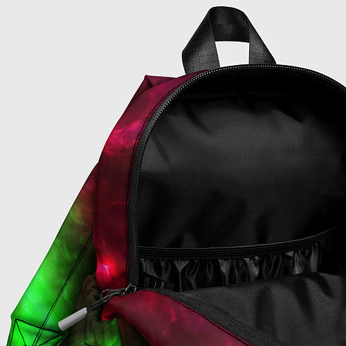 Детский рюкзак Зеленый космос бесконечность / 3D-принт – фото 4