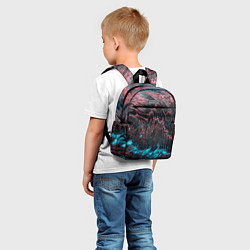 Детский рюкзак Красочные растекания, цвет: 3D-принт — фото 2
