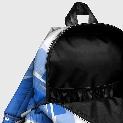 Детский рюкзак Геометрия в синем / 3D-принт – фото 4