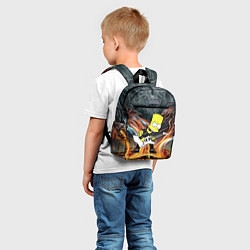 Детский рюкзак Барт Симпсон - соло на гитаре, цвет: 3D-принт — фото 2