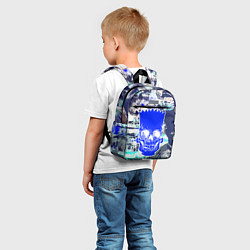 Детский рюкзак Синий череп Барта Симпсона, цвет: 3D-принт — фото 2