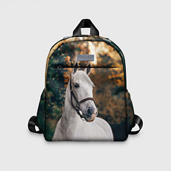 Детский рюкзак Белая лошадка, цвет: 3D-принт