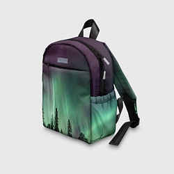 Детский рюкзак Сияние над лесом, цвет: 3D-принт — фото 2