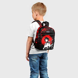 Детский рюкзак Аякс Сяо - Мрачный геншин, цвет: 3D-принт — фото 2
