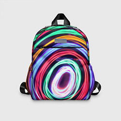 Детский рюкзак Кругообразные абстрактные лучи, цвет: 3D-принт