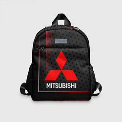 Детский рюкзак Mitsubishi Абстракция карбон, цвет: 3D-принт