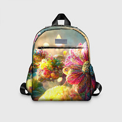 Детский рюкзак Цветы абстракция, цвет: 3D-принт