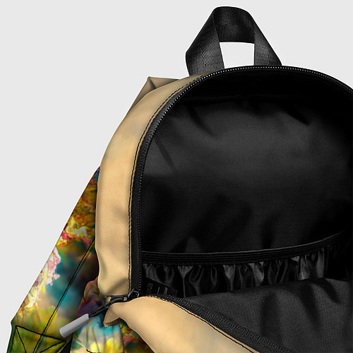 Детский рюкзак Цветы абстракция / 3D-принт – фото 4