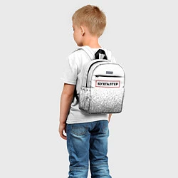 Детский рюкзак Бухгалтер - в красной рамке на светлом, цвет: 3D-принт — фото 2