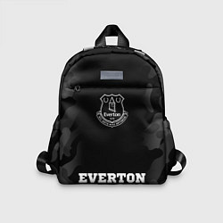 Детский рюкзак Everton sport на темном фоне: символ, надпись, цвет: 3D-принт