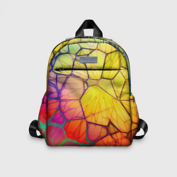 Детский рюкзак Абстрактные цветные фигуры, цвет: 3D-принт