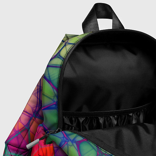 Детский рюкзак Абстрактные цветные фигуры / 3D-принт – фото 4