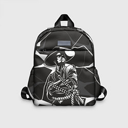 Детский рюкзак Самурай на черно-белом фоне