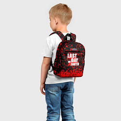 Детский рюкзак The last of us - красная текстура, цвет: 3D-принт — фото 2