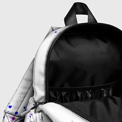 Детский рюкзак Игра в кальмара неон брызги, цвет: 3D-принт — фото 2