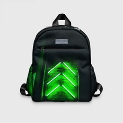 Детский рюкзак Неоновые зелёные стрелки во тьме
