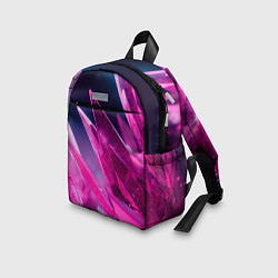 Детский рюкзак Розовые кристаллы, цвет: 3D-принт — фото 2