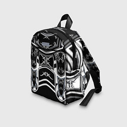 Детский рюкзак ЧБ рыцарь, цвет: 3D-принт — фото 2