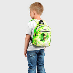 Детский рюкзак Minecraft creeper green, цвет: 3D-принт — фото 2